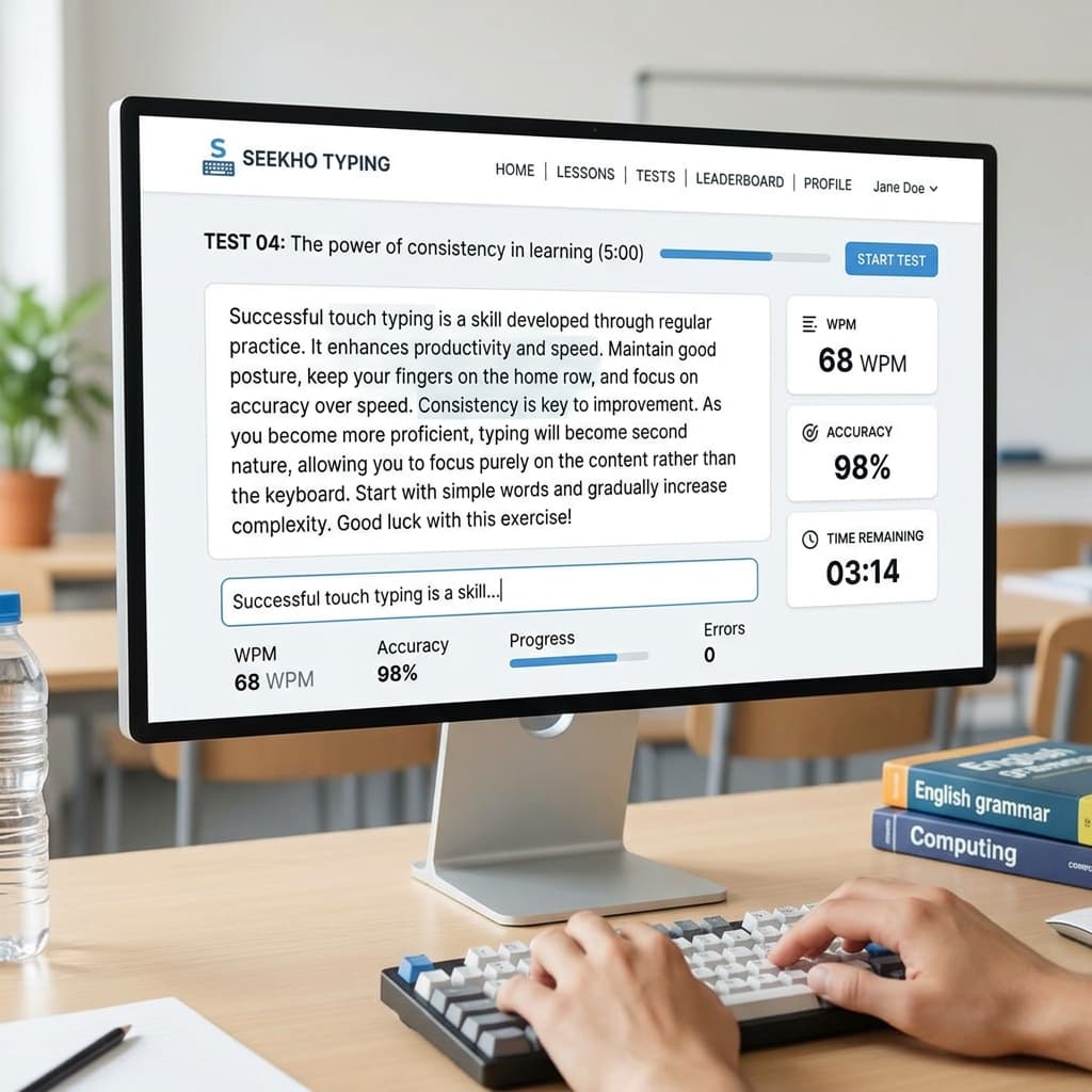 Seekho Typing – Typing Test & Training Tool