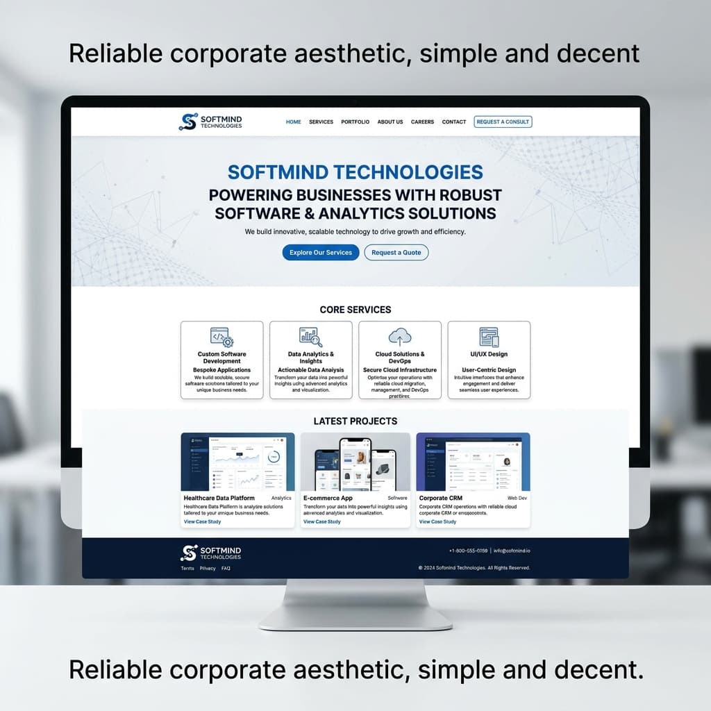 Softmind Technologies – Portfolio Website